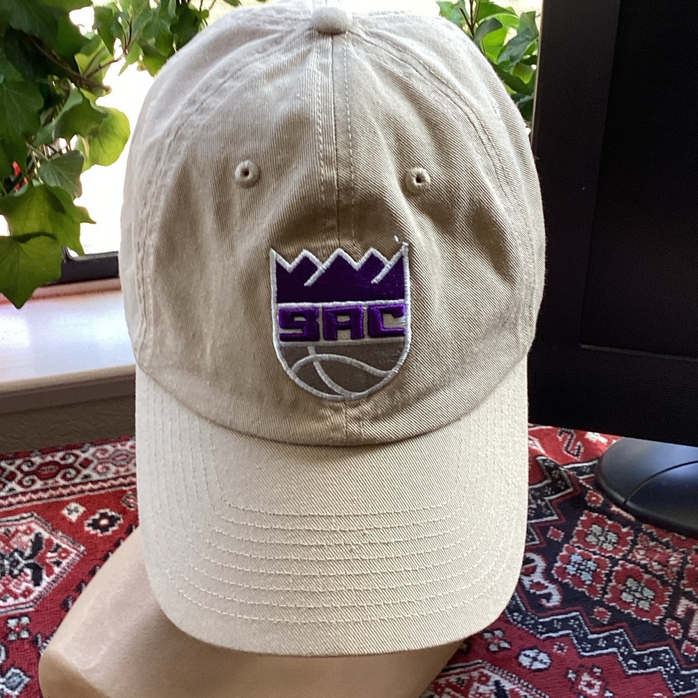 NBA Beige Hat with Purple SAC Logo